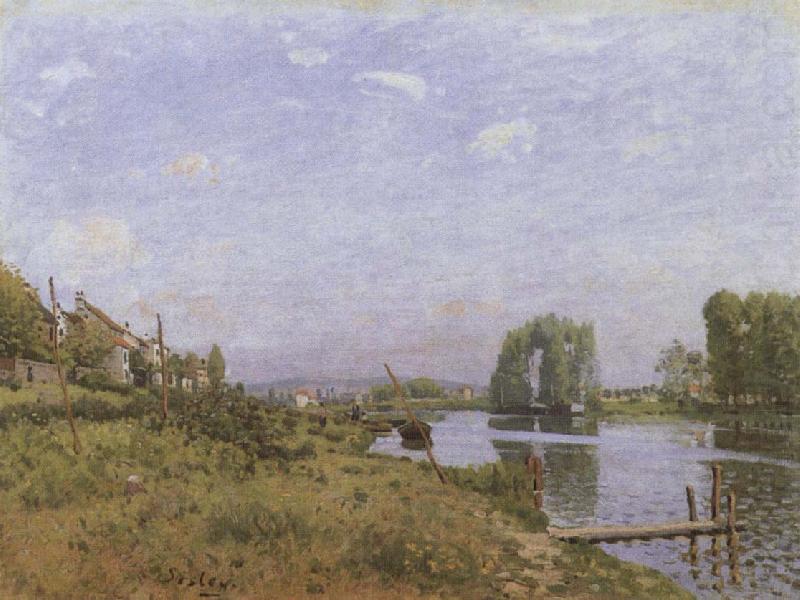 The island of Saint-Denis, Alfred Sisley